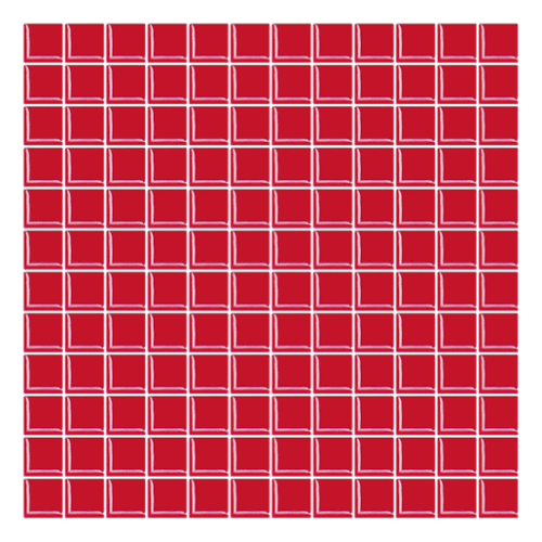 Skleněná mozaika Premium Mosaic červená 30x30 cm lesk MOS25RE Premium Mosaic
