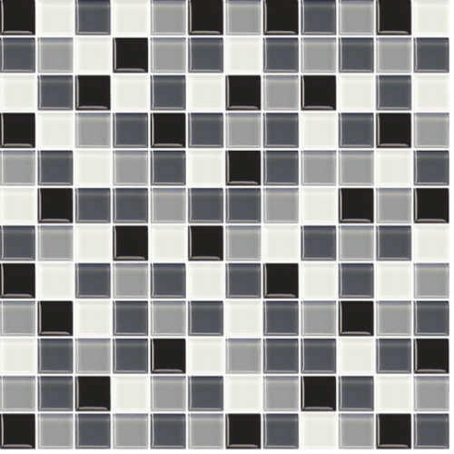 Skleněná mozaika Premium Mosaic šedá 30x30 cm lesk MOS25MIX2 Premium Mosaic