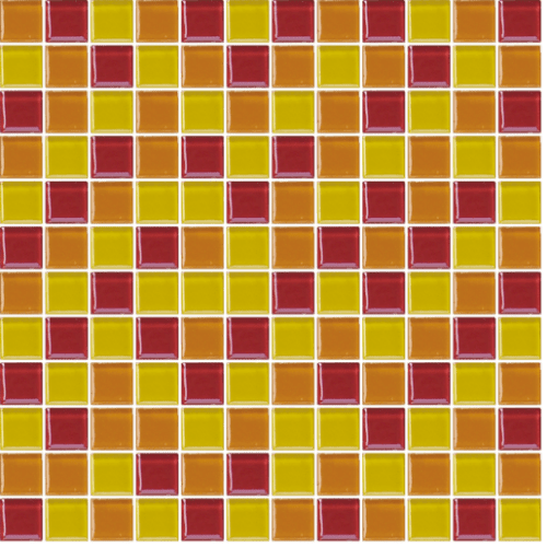 Skleněná mozaika Premium Mosaic vícebarevná 30x30 cm lesk MOS25MIX7 Premium Mosaic