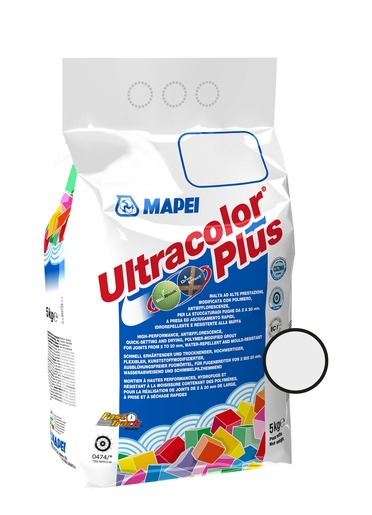 Spárovací hmota Mapei Ultracolor Plus stříbrošedá 5 kg CG2WA MAPU111 Mapei