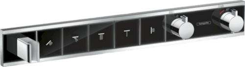 Sprchová baterie Hansgrohe Rainselect bez podomítkového tělesa černá/chrom 15358600 Hansgrohe