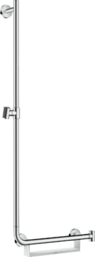 Sprchová tyč Hansgrohe Unica s mýdlenkou bílá/chrom 26403400 Hansgrohe