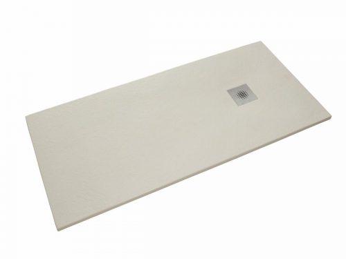 Sprchová vanička obdélníková Siko Stone 100x80 cm litý mramor blanco SIKOSTONE10080SB SIKO