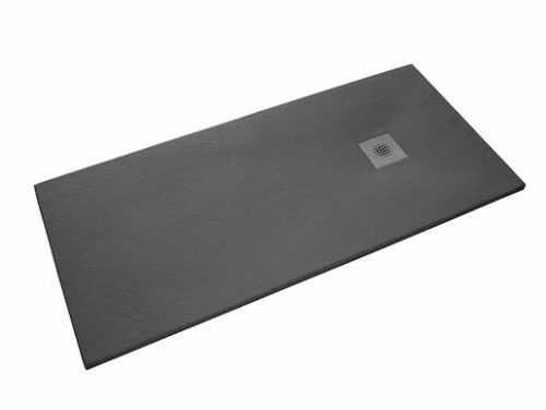 Sprchová vanička obdélníková Siko Stone 120x80 cm litý mramor grafito SIKOSTONE12080SG SIKO