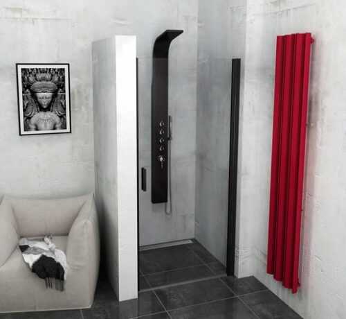 Sprchové dveře 80x200 cm Polysan Zoom černý lesklý ZL1280B Polysan