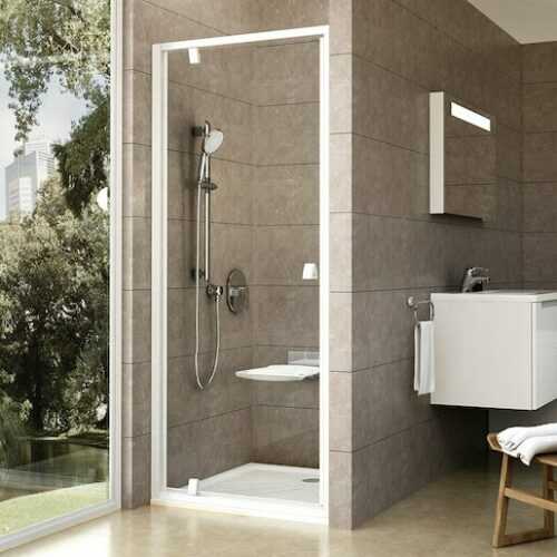 Sprchové dveře 90x190 cm Ravak Pivot bílá 03G70101Z1 Ravak