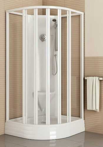 Sprchový box čtvrtkruh 80x80x206 cm Ravak Supernova bílá 80644112Z1 Ravak