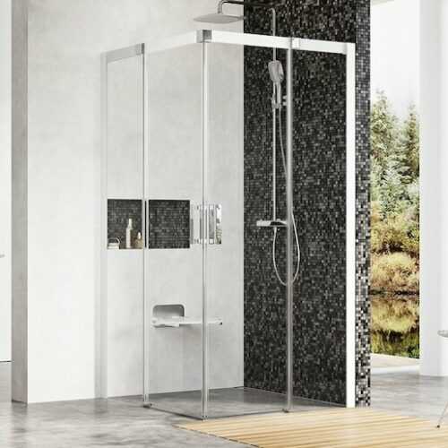 Sprchový kout čtverec 100x100x195 cm Ravak Matrix bílá 1WVAA100Z1 Ravak