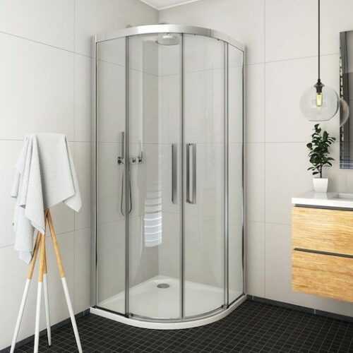 Sprchový kout čtvrtkruh 100x100x205 cm Roth Exclusive Line chrom lesklý 561-1000000-00-02 Roth
