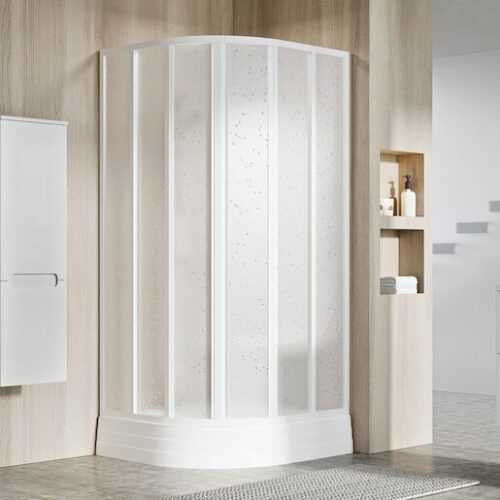 Sprchový kout čtvrtkruh 80x80x185 cm Ravak Supernova bílá 3204010011 Ravak