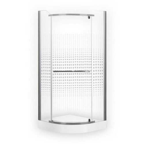 Sprchový kout čtvrtkruh 80x80x195 cm Roth Projektová řešení chrom matný N0128 Roth
