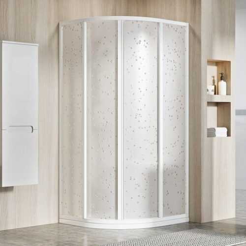 Sprchový kout čtvrtkruh 90x90x185 cm Ravak Supernova bílá 3117010011 Ravak
