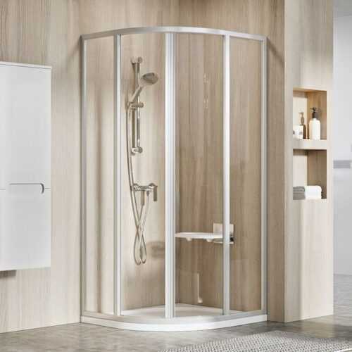 Sprchový kout čtvrtkruh 90x90x185 cm Ravak Supernova chrom matný 31170U00Z1 Ravak
