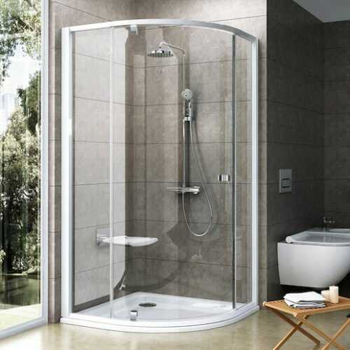 Sprchový kout čtvrtkruh 90x90x190 cm Ravak Pivot bílá 37677100Z1 Ravak
