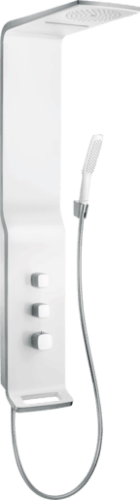 Sprchový panel Hansgrohe Lift na stěnu bílá/chrom 27003400 Hansgrohe