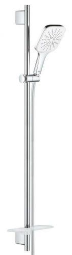 Sprchový set Grohe RAINSHOWER SmartActive Cube na stěnu s poličkou měsíční bílá 26587LS0 Grohe