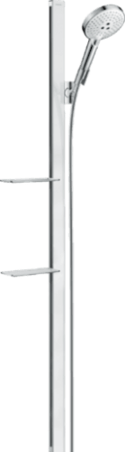 Sprchový set Hansgrohe Raindance Select S s poličkou bílá/chrom 27647400 Hansgrohe