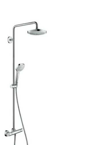 Sprchový systém Hansgrohe Croma Select E na stěnu s termostatickou baterií bílá/chrom 27257400 Hansgrohe