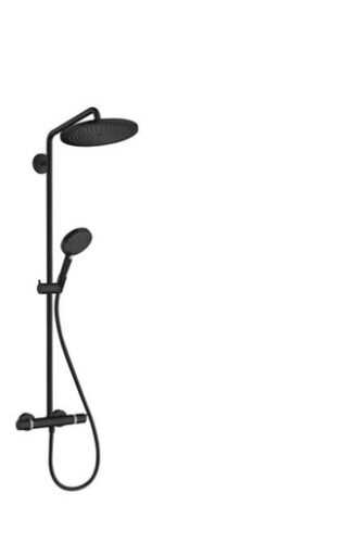 Sprchový systém Hansgrohe Croma-Select s termostatickou baterií matná černá 26890670 Hansgrohe