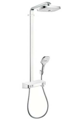 Sprchový systém Hansgrohe Raindance Select E na stěnu s termostatickou baterií bílá/chrom 27126400 Hansgrohe