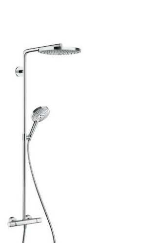 Sprchový systém Hansgrohe Raindance Select S na stěnu s termostatickou baterií bílá/chrom 27129400 Hansgrohe