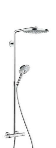 Sprchový systém Hansgrohe Raindance Select S na stěnu s termostatickou baterií chrom 27129000 Hansgrohe