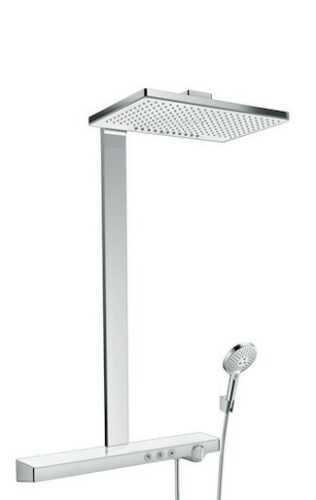 Sprchový systém Hansgrohe Rainmaker Select na stěnu s termostatickou baterií bílá/chrom 27109400 Hansgrohe