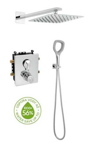 Sprchový systém Novaservis Metalia ECO+ pod omítku s termostatickou baterií chrom SADAECO52RT Novaservis