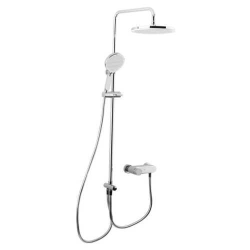 Sprchový systém Swiss Aqua Technologies s pákovou baterií bílá/chrom SATBSETSK1 Swiss Aqua Technologies