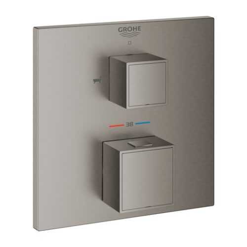 Termostat Grohe Grohtherm Cube bez podomítkového tělesa kartáčovaný Hard Graphite 24155AL0 NO BRAND