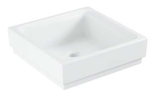 Umyvadlo na desku Grohe Cube Ceramic 40x40 cm alpská bílá otvor pro baterii uprostřed 3948200H Grohe