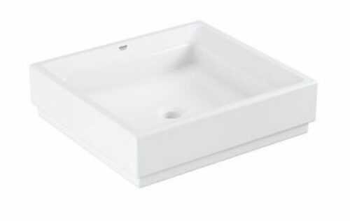 Umyvadlo na desku Grohe Cube Ceramic 50x47 cm alpská bílá otvor pro baterii uprostřed 3948100H Grohe