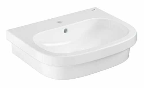 Umyvadlo na desku Grohe Euro Ceramic 60x48 cm alpská bílá otvor pro baterii uprostřed 39337000 Grohe