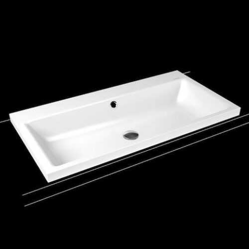Umyvadlo na desku Kaldewei Puro 3155 90x46 cm alpská bílá bez otvoru pro baterii 900506003001 Kaldewei