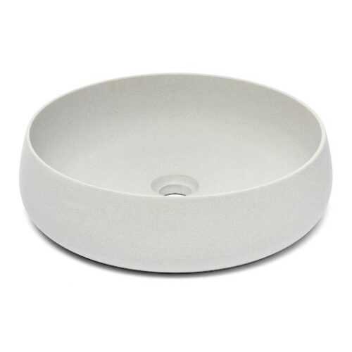 Umyvadlo na desku Triomini Lapis 44x44 cm šedý pískovec mat bez přepadu LA4412LG Triomini