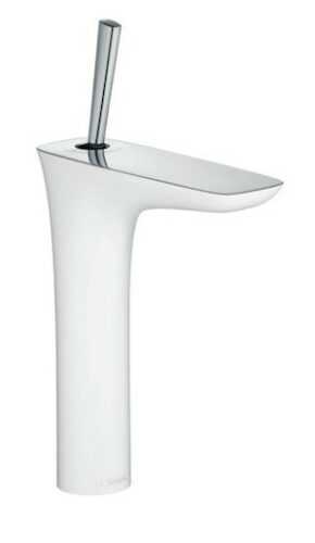 Umyvadlová baterie Hansgrohe PuraVida s clic-clacem bílá/chrom 15081400 Hansgrohe