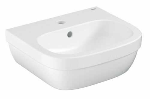 Umývátko Grohe Euro Ceramic 45x40 cm alpská bílá otvor pro baterii uprostřed 3932400H Grohe