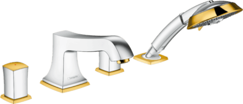 Vanová baterie Hansgrohe Metropol Classic bez podomítkového tělesa chrom/vzhled zlata 31315090 Hansgrohe
