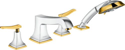 Vanová baterie Hansgrohe Metropol Classic bez podomítkového tělesa chrom/vzhled zlata 31441090 Hansgrohe