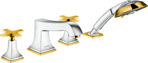 Vanová baterie Hansgrohe Metropol Classic bez podomítkového tělesa chrom/vzhled zlata 31449090 Hansgrohe