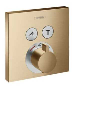 Vanová baterie Hansgrohe Shower-Select bez podomítkového tělesa kartáčovaný bronz 15763140 Hansgrohe