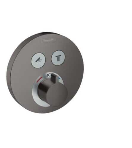 Vanová baterie Hansgrohe Shower-Select bez podomítkového tělesa kartáčovaný černý chrom 15743340 Hansgrohe