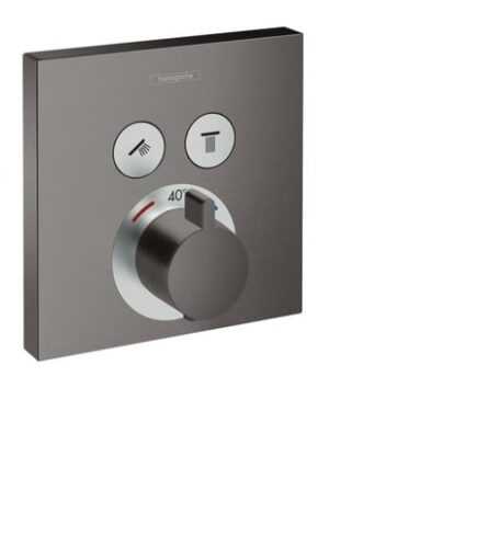 Vanová baterie Hansgrohe Shower-Select bez podomítkového tělesa kartáčovaný černý chrom 15763340 Hansgrohe