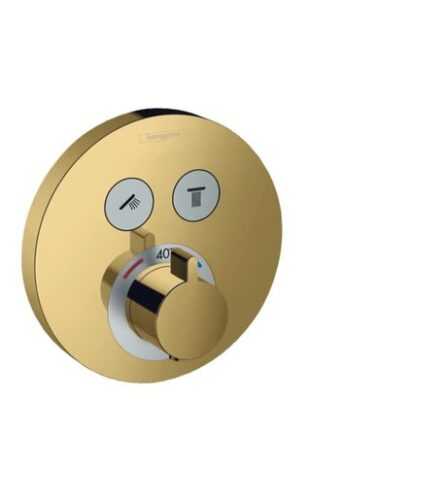 Vanová baterie Hansgrohe Shower-Select bez podomítkového tělesa leštěný vzhled zlata 15743990 Hansgrohe