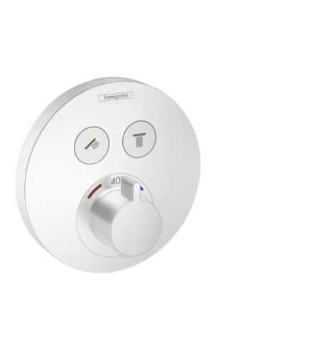 Vanová baterie Hansgrohe Shower-Select bez podomítkového tělesa matná bílá 15743700 Hansgrohe