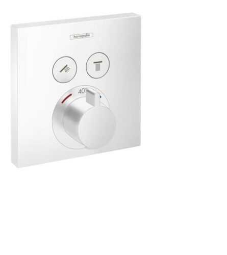 Vanová baterie Hansgrohe Shower-Select bez podomítkového tělesa matná bílá 15763700 Hansgrohe