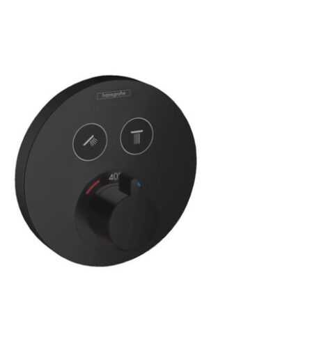 Vanová baterie Hansgrohe Shower-Select bez podomítkového tělesa matná černá 15743670 Hansgrohe