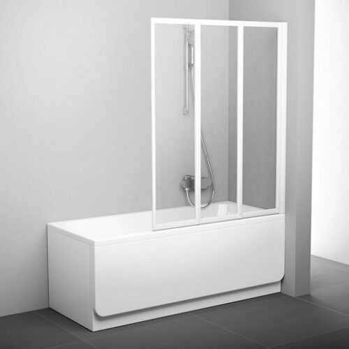 Vanová zástěna Ravak Supernova 140x130 cm bílá 795V0100Z1 Ravak