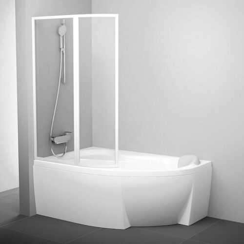 Vanová zástěna Ravak Supernova 160x160 cm bílá 76L90100Z1 Ravak
