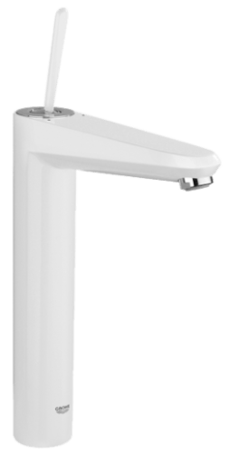 Vysoká umyvadlová baterie Grohe Eurodisc Joy bez výpusti Moon White / chrom 23428LS0 Grohe